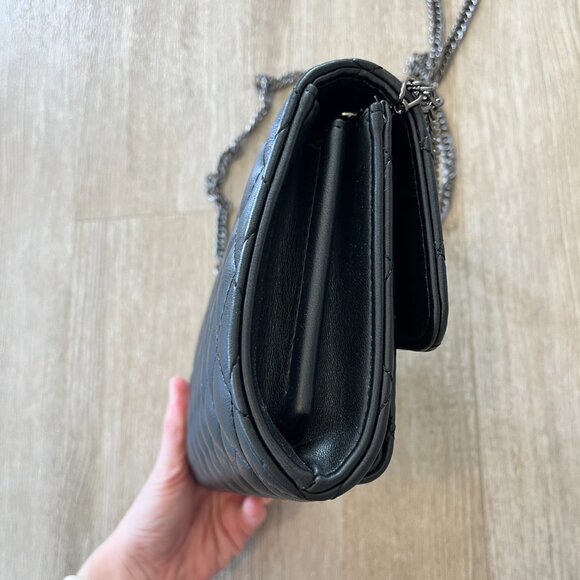 Womens Black Quilted Purse - Picture 10 of 10